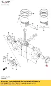 Suzuki 0926440002 roller bearing - Bottom side