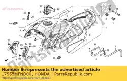 Aquí puede pedir cubierta, r. Tanque interior de Honda , con el número de pieza 17555MFND00: