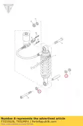 Qui puoi ordinare rondella, 10,5 x 25 x 2 da Triumph , con numero parte T3555028: