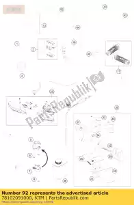 KTM 78102091000 linka gazu 4st. 13 - Dół