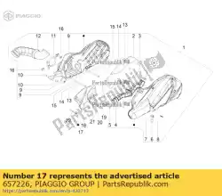 bescherming van Piaggio Group, met onderdeel nummer 657226, bestel je hier online:
