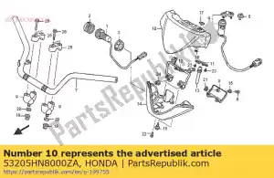 honda 53205HN8000ZA cubierta, medidor superior * g152 * (g152 verde aventura) - Lado inferior