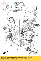 3LS241100005, Yamaha, tanque de combustível comp. yamaha xv virago 250, Novo