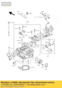 kawasaki 110080163 cylinder-komp-g?owica kl650a7f - Dół