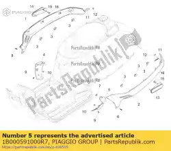 Tutaj możesz zamówić spojler lewy zacisk od Piaggio Group , z numerem części 1B000591000R7: