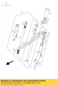 suzuki 5146910F00 przewodnik, walizka - Dół