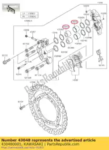 kawasaki 430480001 pinza pistone zr1000-a1 - Il fondo