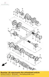 Here you can order the no description available from Suzuki, with part number 0926232003: