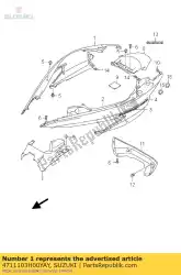 Qui puoi ordinare copertina, telaio r da Suzuki , con numero parte 4711103H00YAY: