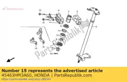 Here you can order the no description available at the moment from Honda, with part number 45463HM3A60: