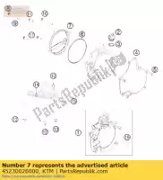 45230026000, KTM, cubierta de embrague afuera ktm sx sxs 50 2009 2010 2011 2012, Nuevo