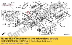 Here you can order the bolt, flange socket, 8x35 from Honda, with part number 90130MCA000: