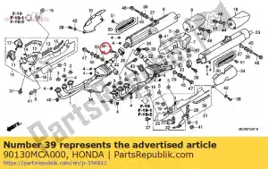 honda 90130MCA000 bout, flensbus, 8x35 - Onderkant