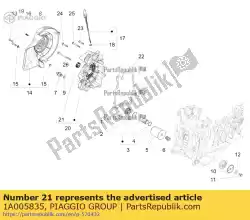 pakkingring 14x28x7 van Piaggio Group, met onderdeel nummer 1A005835, bestel je hier online: