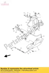 Yamaha 4FU2589E0000 tuyau - La partie au fond