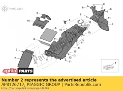 Aprilia AP8126717, Schokdemper deksel, OEM: Aprilia AP8126717