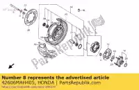 42606MAH405, Honda, set di raggi, l. rr. interno honda vt 1100 1995 1996 1997 1998 1999, Nuovo