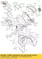 1106501946Z, Kawasaki, dop, opbergruimte, f.black kvf750d8f kawasaki  brute force kvf 750 2008 2009 2010 2011 2012 2013 2014 2015 2016 2017 2018 2019 2020 2021, Nieuw