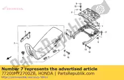 Here you can order the seat comp., double *type5 from Honda, with part number 77200MY2700ZB: