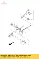 1WG181100100, Yamaha, montagem do pedal de mudança yamaha fzs 600 2000 2001 2002 2003, Novo