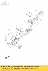 verbinding, uitlaat 1 van Yamaha, met onderdeel nummer 17W146150000, bestel je hier online: