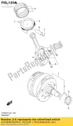 Here you can order the washer,crank th from Suzuki, with part number 1222848G000F0: