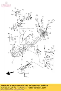 yamaha 4C82835G00P1 corpo, parte superiore superiore 1 - Il fondo