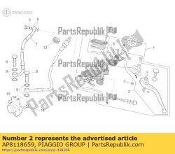Aprilia AP8118659, D?wignia sprz?g?a, OEM: Aprilia AP8118659