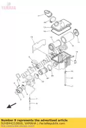 koffer, luchtfilter van Yamaha, met onderdeel nummer 5UHE44110000, bestel je hier online: