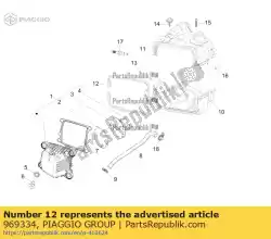 Here you can order the gasket from Piaggio Group, with part number 969334: