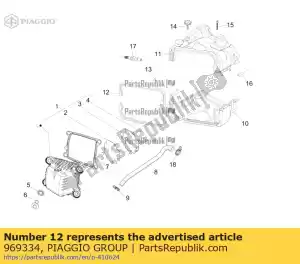 Piaggio Group 969334 gasket - Bottom side