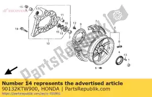 Honda 90132KTW900 rondelle-boulon, 10x60 - La partie au fond