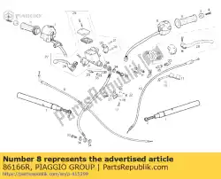 Ici, vous pouvez commander le sélecteur de lumières lh auprès de Piaggio Group , avec le numéro de pièce 86166R: