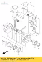 1226036F30, Suzuki, albero motore comp suzuki rm 125 2005, Nuovo