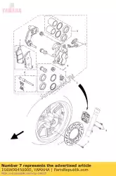 Here you can order the brake pad kit from Yamaha, with part number 1S6W00450000: