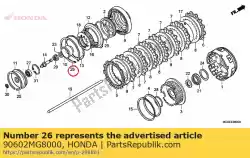 Here you can order the ring, setting, 123mm from Honda, with part number 90602MG8000: