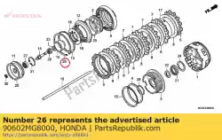 ring, zetting, 123mm van Honda, met onderdeel nummer 90602MG8000, bestel je hier online: