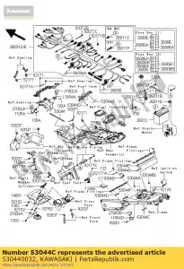 Kawasaki 530440032 trim, l = 60 - Lado inferior