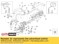 AP8202166, Aprilia, rh specchietto retrovisore, Nuovo