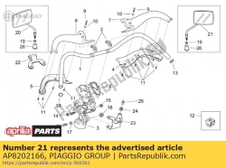 Aprilia AP8202166, Rh rückspiegel, OEM: Aprilia AP8202166