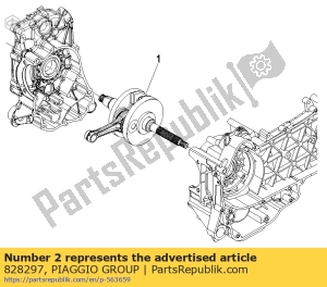 aprilia 828297 washer - Bottom side