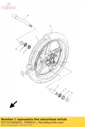 Here you can order the cast wheel, front from Yamaha, with part number 5VY2516800P3: