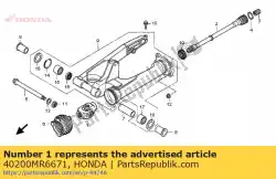 gezamenlijke comp., juk van Honda, met onderdeel nummer 40200MR6671, bestel je hier online: