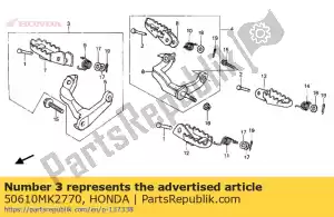 Honda 50610MK2770 brazo ensamblado., r.step - Lado inferior