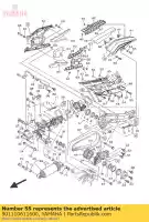 901110611600, Yamaha, parafuso, hex. botão de soquete yamaha  wr xp yfm yfz yfz r yz yzf r 250 450 500 530 560 600 700 1000 2009 2010 2011 2012 2013 2014 2015 2016 2017 2018 2019 2020 2021, Novo