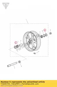 triumph T3600705 joint, huile, dc 35 47 6 - La partie au fond