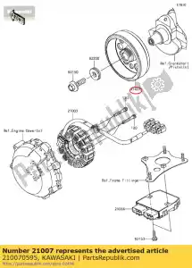 Kawasaki 210070595 wirnik - Dół