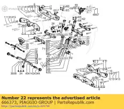 Tutaj możesz zamówić wspornik przy?? Cza wahacza od Piaggio Group , z numerem części 666373: