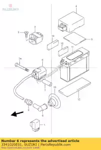 suzuki 3341020E01 bobina assy, ??acender - Lado inferior