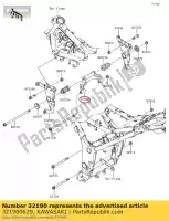 321900629, Kawasaki, beugel-motor ex300adf kawasaki  ninja z 300 2013 2014 2015 2016 2017 2018, Nieuw